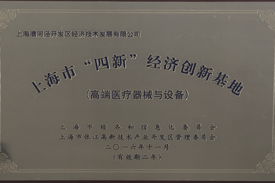 上海市“四新”经济创新基地 高端医疗器械和设备