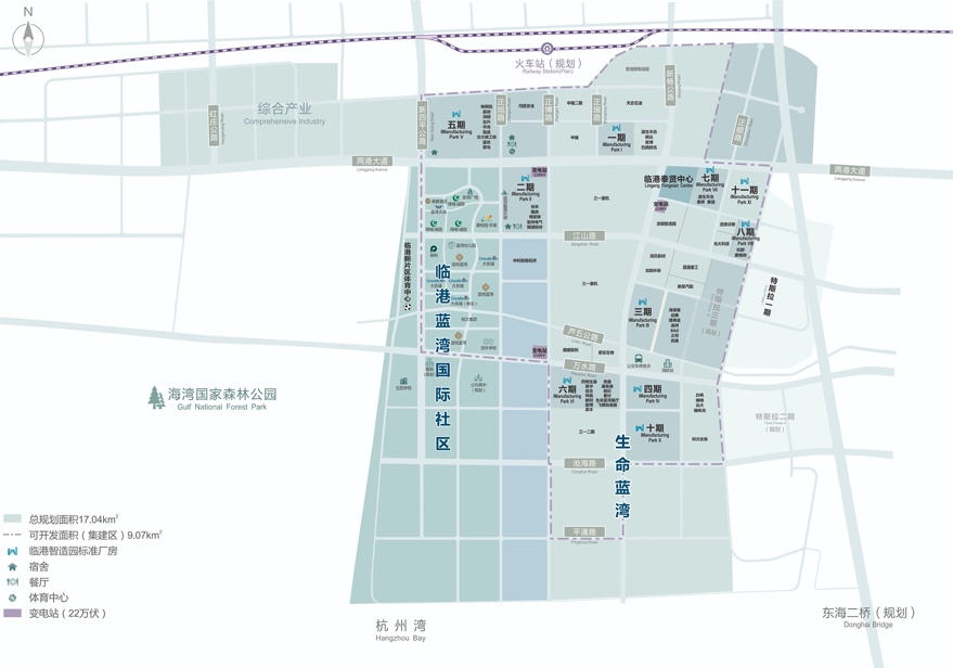 临港新片区生命蓝湾规划布局图