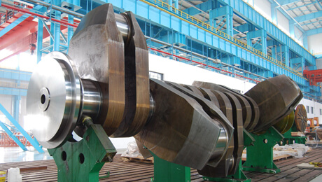 第一根与980柴油机配套的船用曲轴